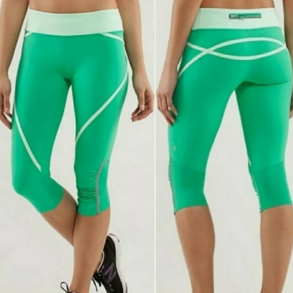 LULULEMON FAST TRACK CROP LEGGINGS